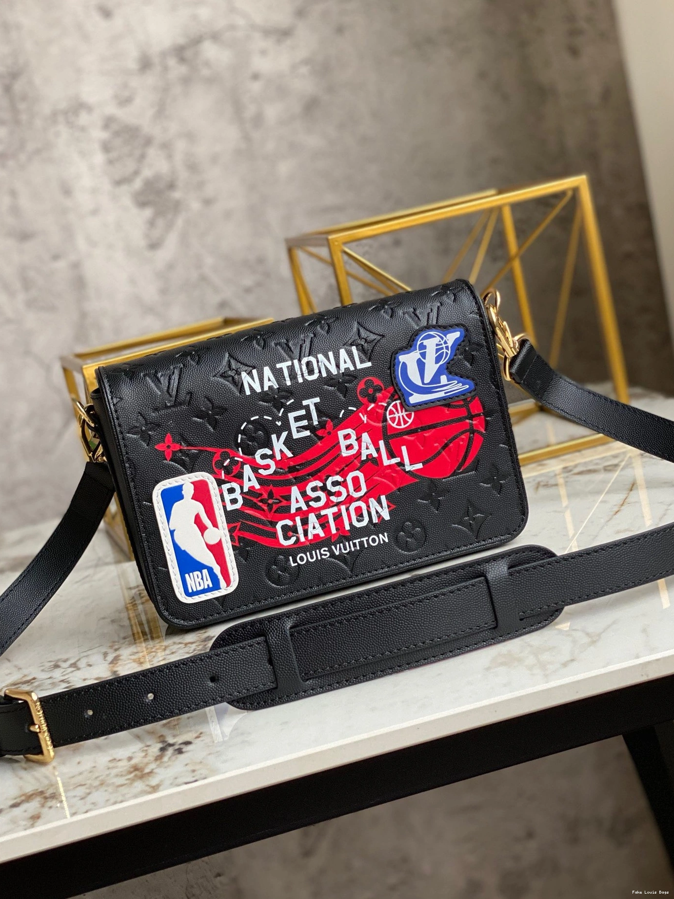 Fake Louis Bags VUITTON STUDIO LVXNBA MESSENGER LOUIS 0804